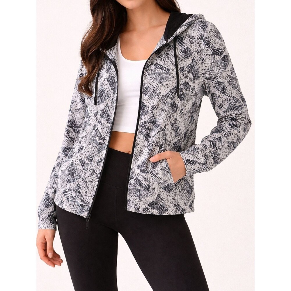 Victoria’s Secret PINK Snake Print Zip Hoodie | XS | Athleisure
